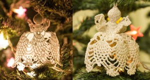 Handmade angels made by Steaua Calauza children and volunterrs